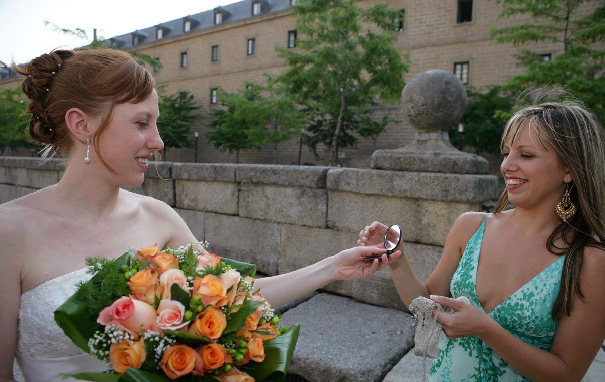 Hochzeitsfotografie mit der Brautschwester