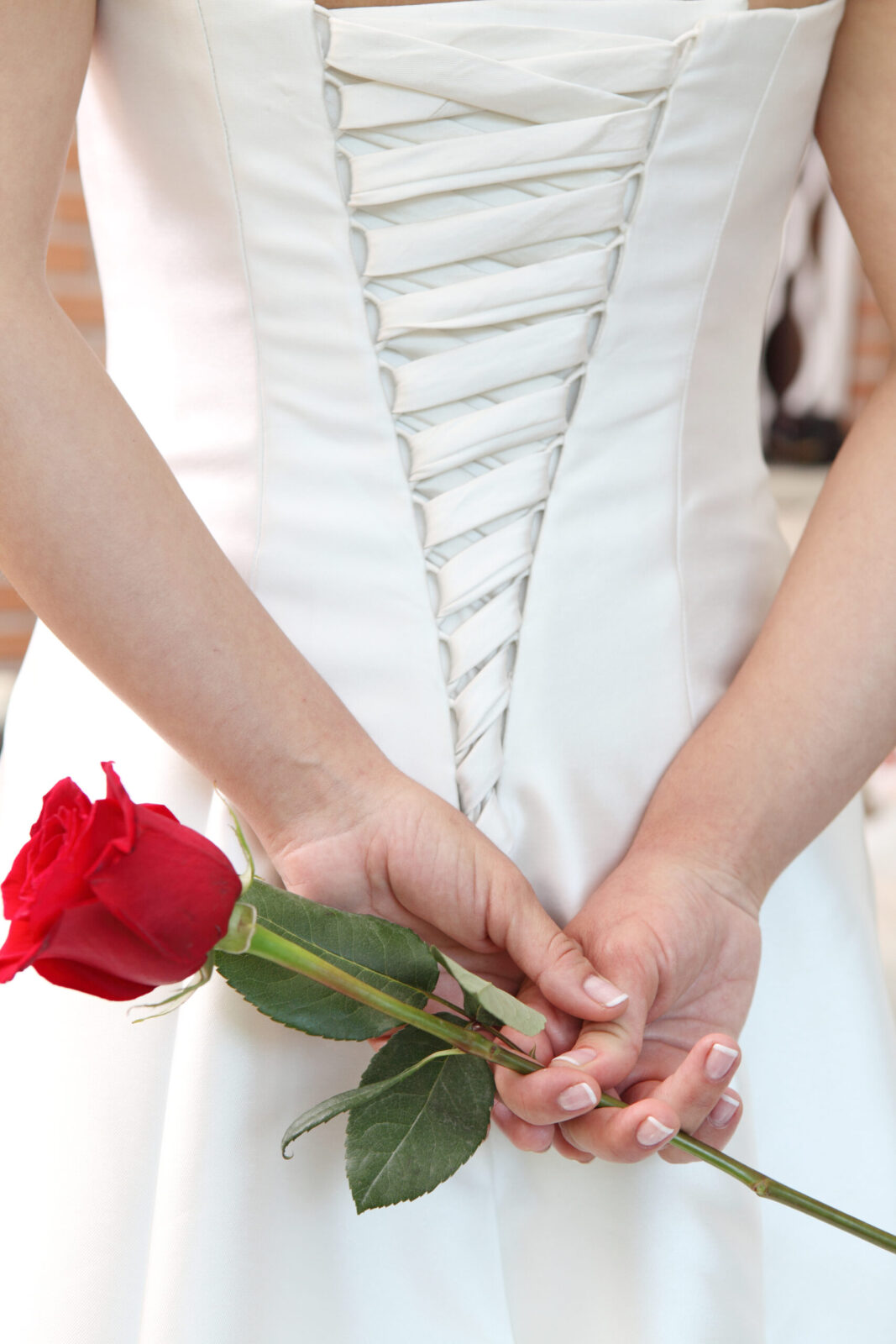 Freie Trauung Linz - Braut mit Rose